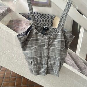 Y2K cami plaid tank top 14